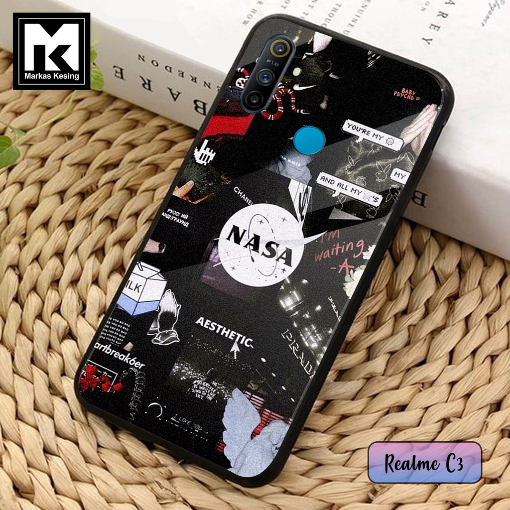 Case Realme C3 - Casing Realme C3 - ( Nasa ) - Case Hp - Casing Hp - Softcase Hp - Softcase Glass Ka