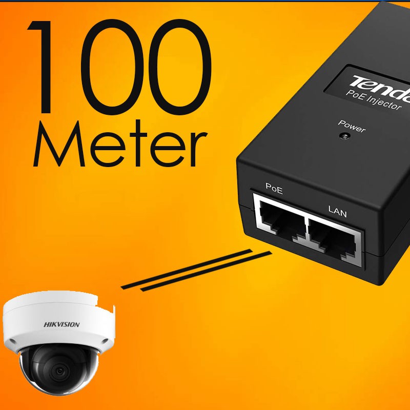 Tenda PoE15F 10/100Mbps PoE Injector Ethernet POE 15F POE15 F POE 15 F