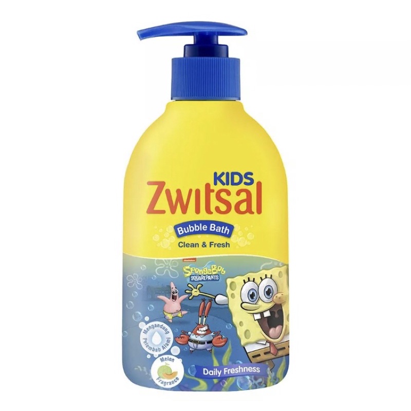 Zwitsal Kids Baby Bath Clean and Fresh 280ml - Biru