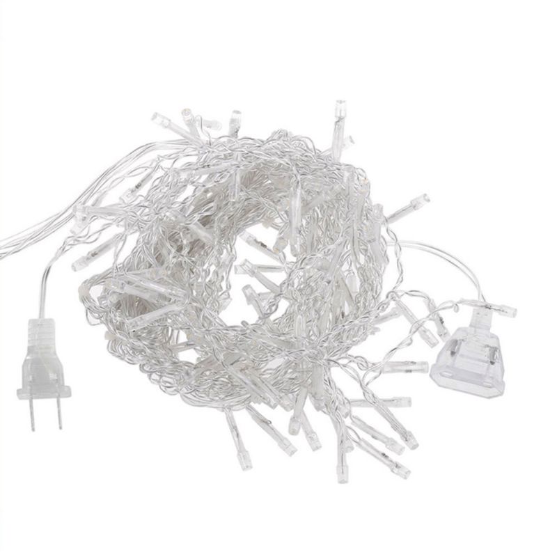 Lampu Gorden Dekorasi Icicle String Fairy Light 5M 96 LED - 300L warm white