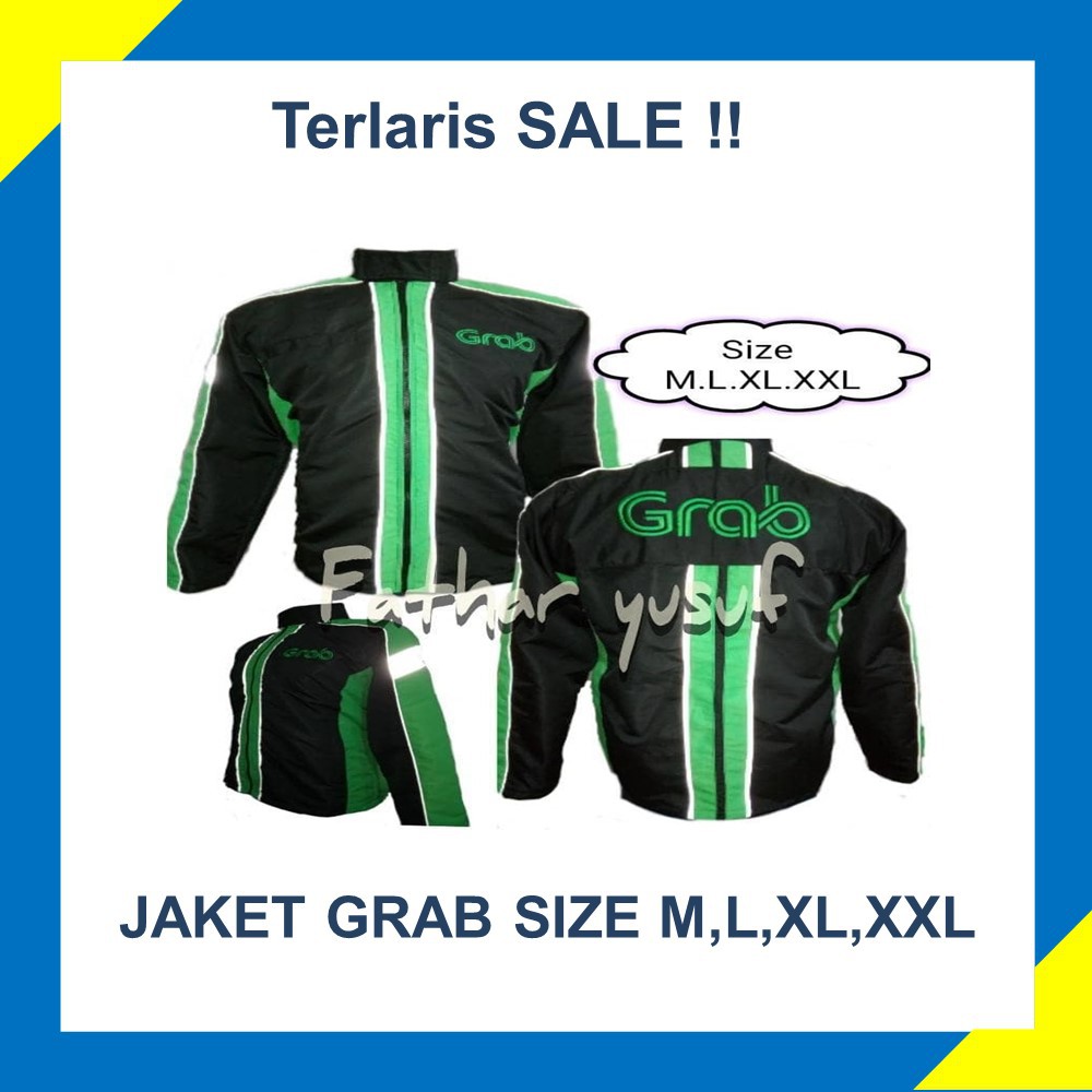 unik Jaket Real Premium Grab Bukan sweater kaos uber gojek murah TERMURAH BERKUALITAS READY STOCK