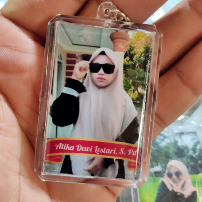 [COD] GANCI AKRILIK 2 SISI FOTO CUSTOM ( BISA REQUEST FOTO SENDIRI)