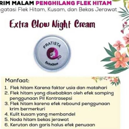 ● 100% Ampuh Mengatasi Flek Hitam Membandel/Pratista Extraglow 5Gram ۩