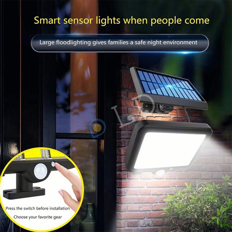 [COD] 160COB Lampu Taman Tenaga Surya LED /Lampu Tembak Tenaga Matahari - Lampu Sorot Solar Cell Lampu Sensor Gerak Lampu Tenaga Surya Lampu Sorot Dengan Remote Waterproof