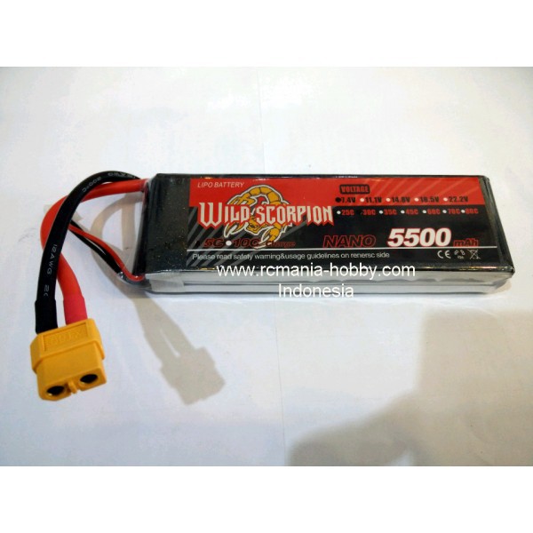 Mainan Remote Control Wild Scorpion Nano 5500mah 2S 30C