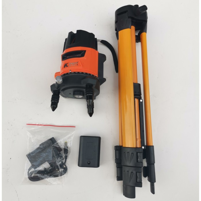 CROSS LINE BONUS TRIPOD LASER LEVEL METERAN LASER TERMURAH