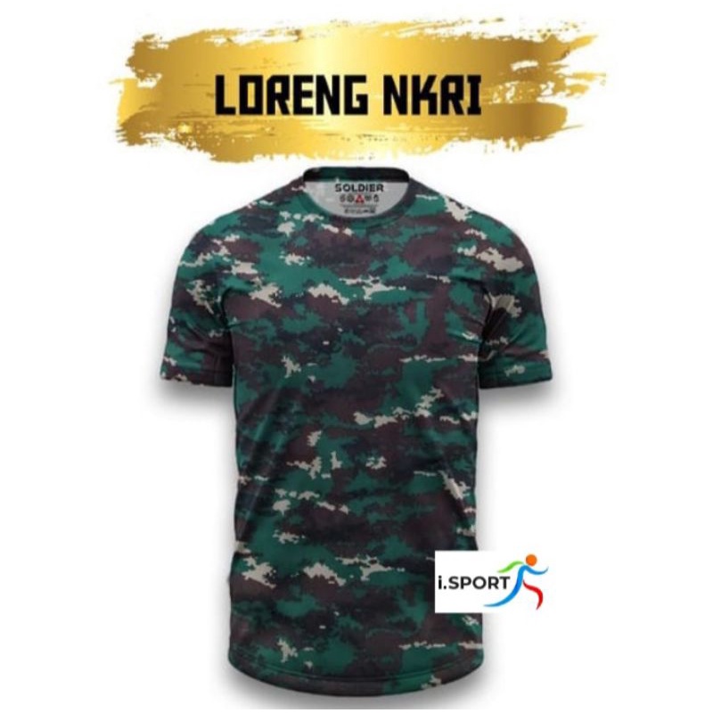 Kaos Running/Gym Loreng NKRI