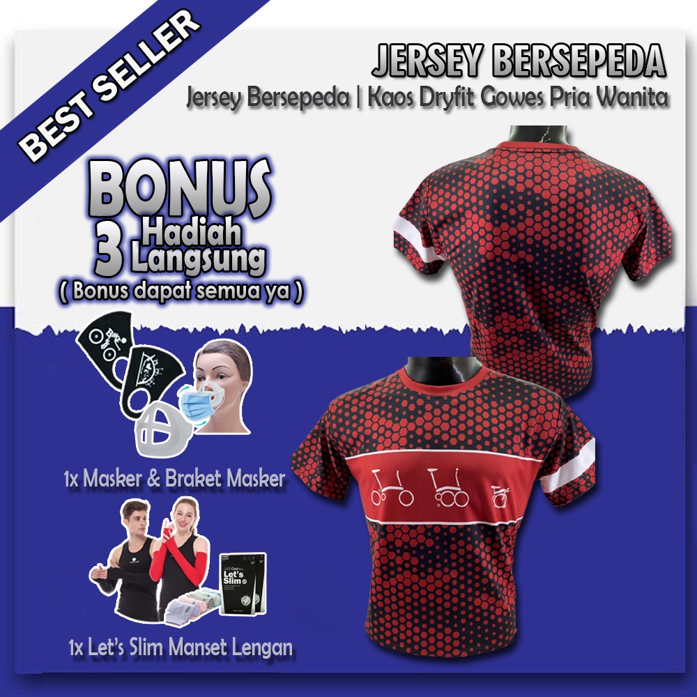 Baju Jersey DRIFIT Bersepeda Gowes Pria Wanita Kaos Sepeda Neology Dry Fit