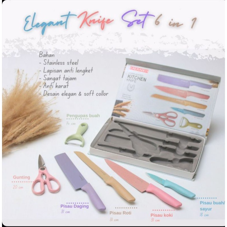 Elegant knife set (6 in 1)