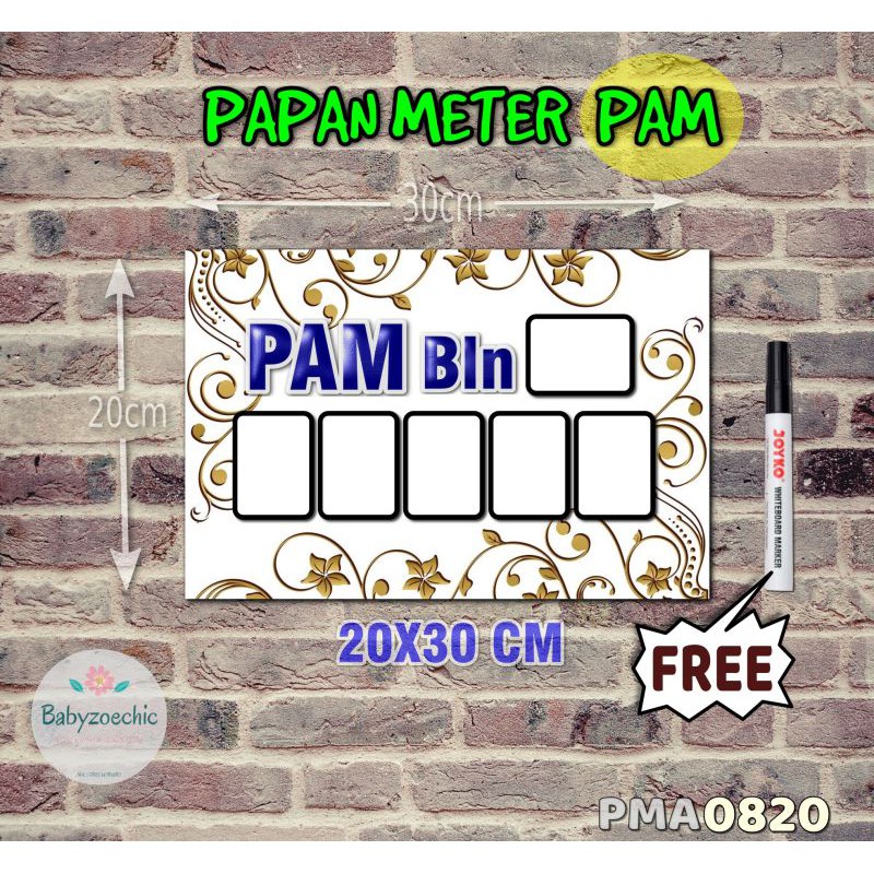 

Zoe Papan Meter Listrik PLN PAM motif Unik - Flower 20