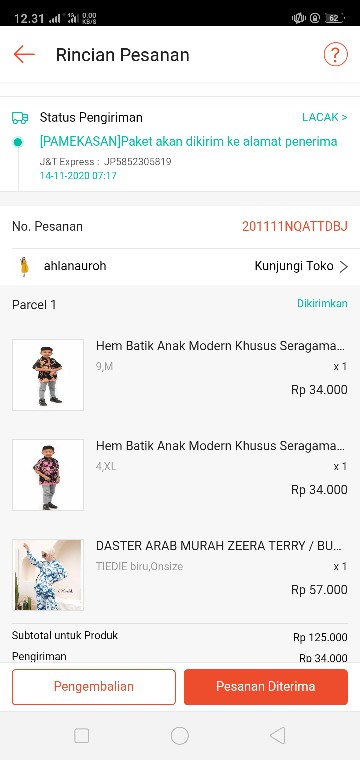 Hem Batik Anak Modern Khusus Seragaman Usia 2-8 Tahun