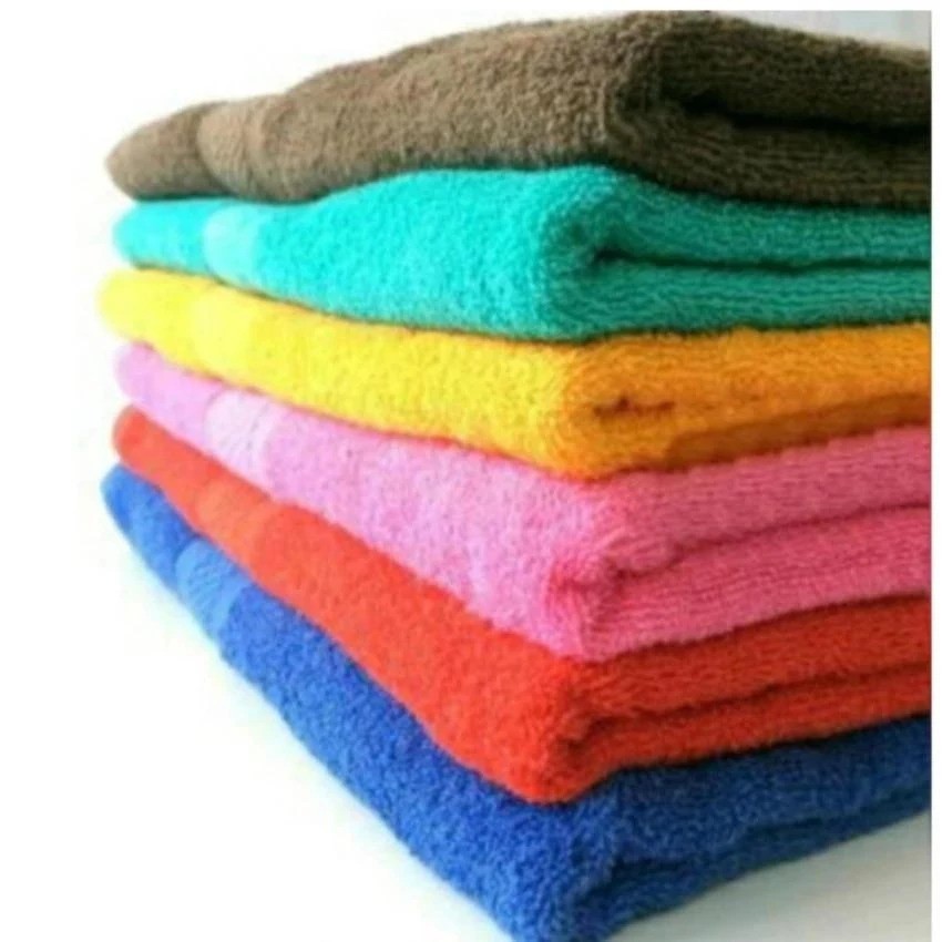 Handuk Mandi Mutia Warna Jumbo 70 x 135 cm Polos - Random Colour