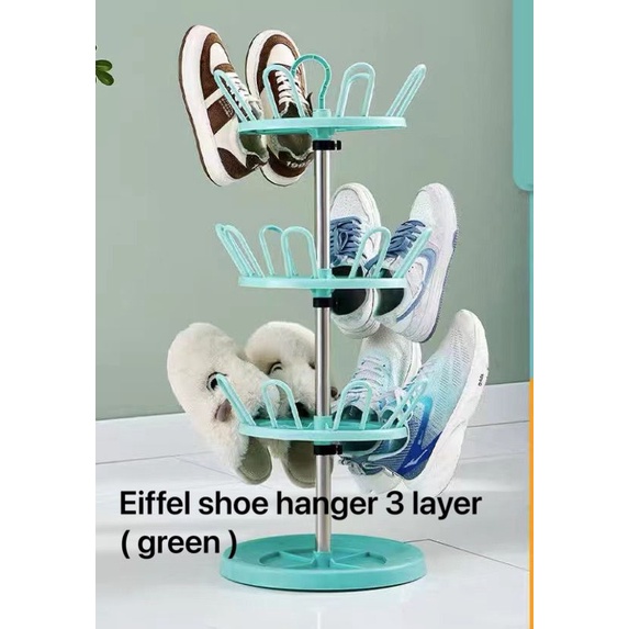 SHENAR JEMURAN SEPATU SUSUN / RAK GANTUNG SEPATU / RAK JEMURAN SANDAL SEPATU GANTUNG PUTAR / JEMURAN BALKON SERBAGUNA / RAK JEMURAN PENGERING SEPATU SANDAL - EIFFEL TOWER, SHENARCORNER168