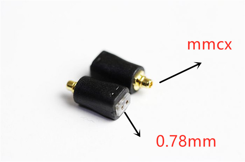 1 Pasang Adapter Konverter 2 Pin 0.78mm Ke Mmcx Interface Pin Mmcx