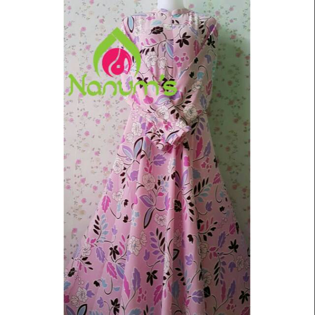 GAMIS DEWASA ALANA PINK MONALISA UMBRELLA CANTIK MURAH
