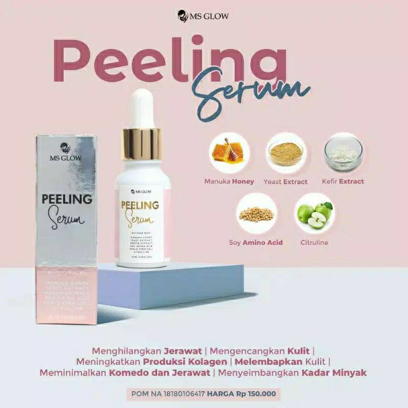 MS Glow Peeling Serum/Serum Eksfoliasi