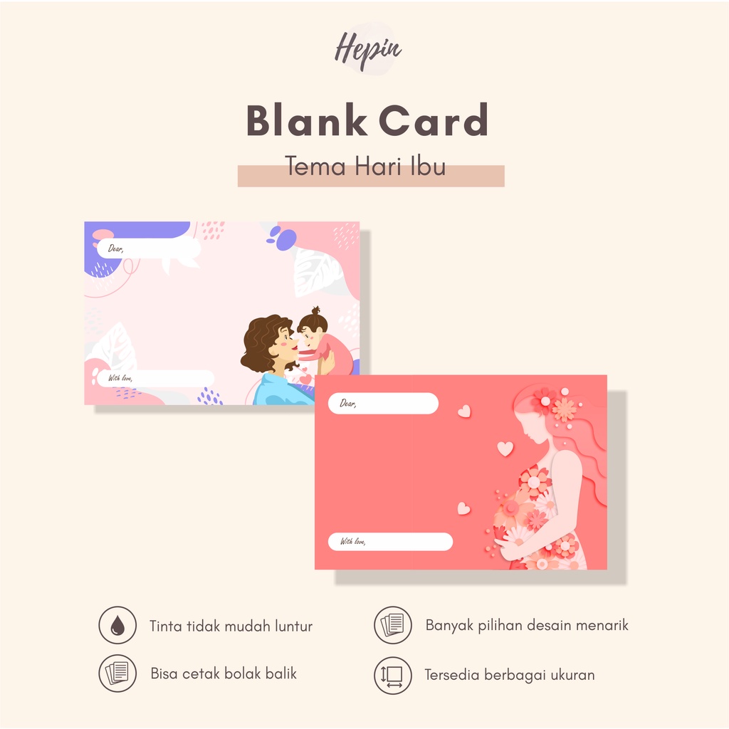 

blank card HARI IBU/kartu muarh