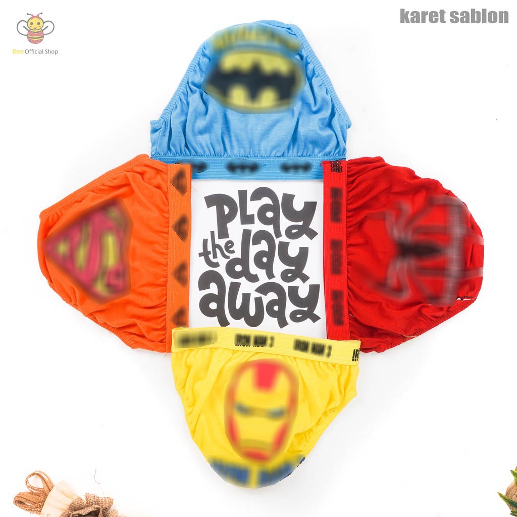 BEE - Celana Dalam Anak Cwo Import | Cd Undies Anak Laki Motif Karakter Grow Hero