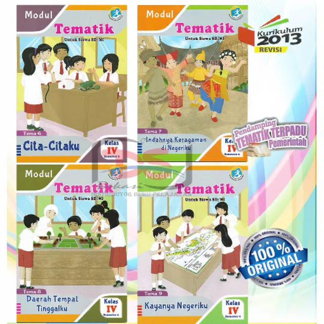 Paket LKS / Modul Tematik Kelas 4 SD Semester 2 Kurikulum 2013