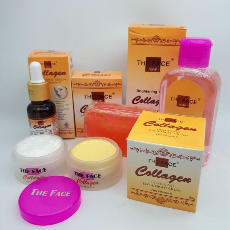 Paket The Face Temulawak Dan Collagen Ori Bpom Whitening 5in1