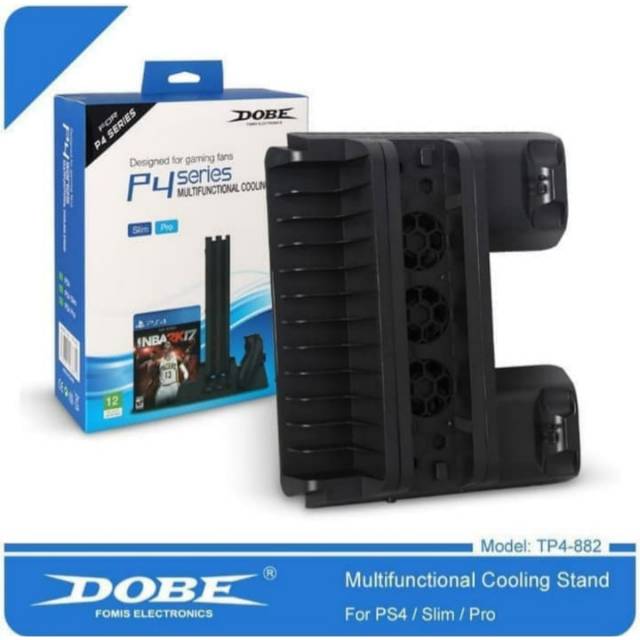 Kipas Pendingin PS4 Dobe Multifunctional Cooling Stand PS4 Slim and Pro
