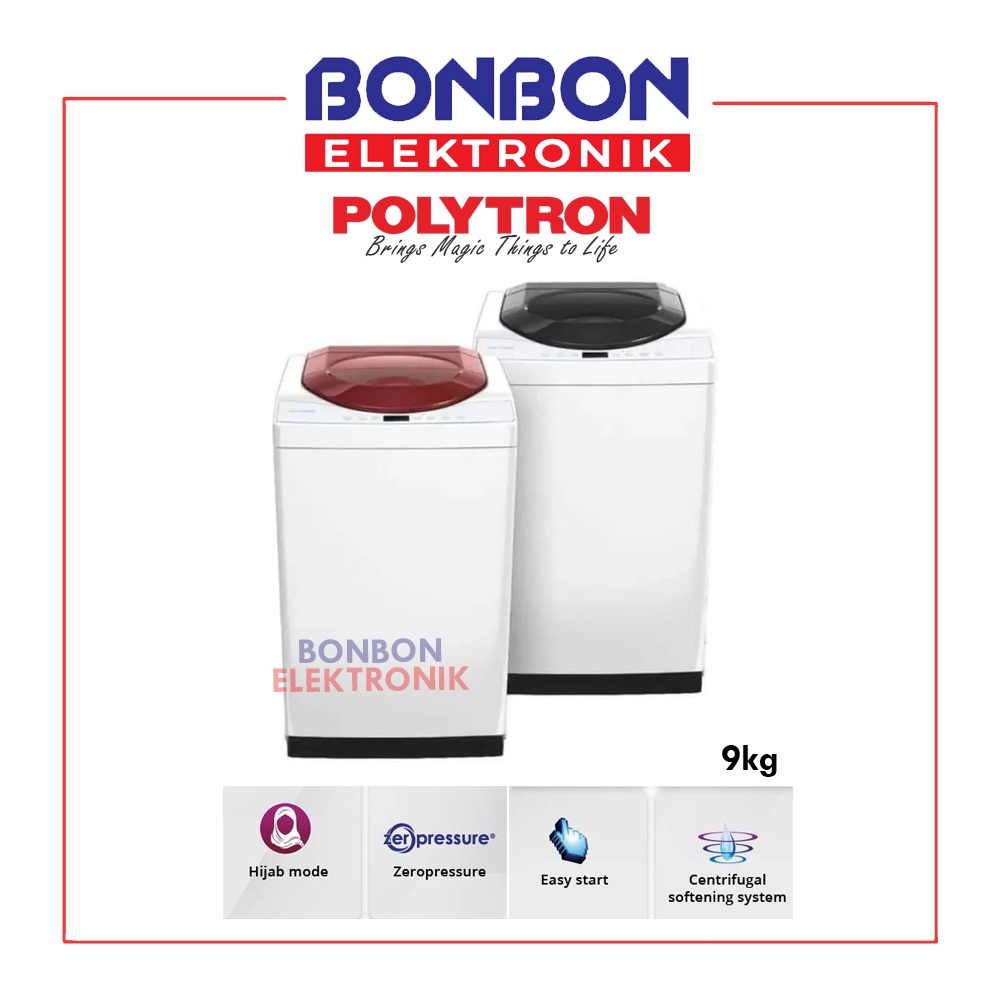 Polytron Mesin Cuci 1 Tabung 9KG PAW-90517 WM/WB / PAW90517