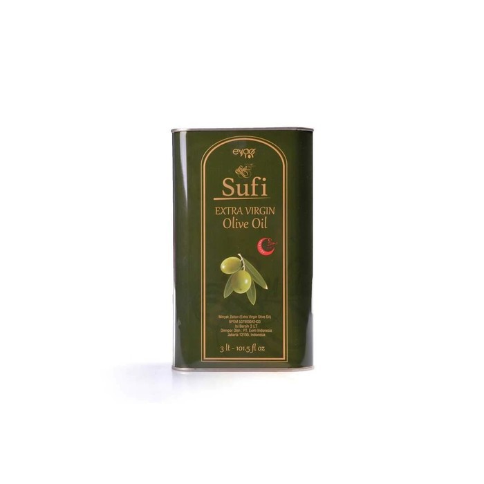 Minyak Zaitun SUFI Extra Virgin Olive Oil 3 Liter made in Turkey