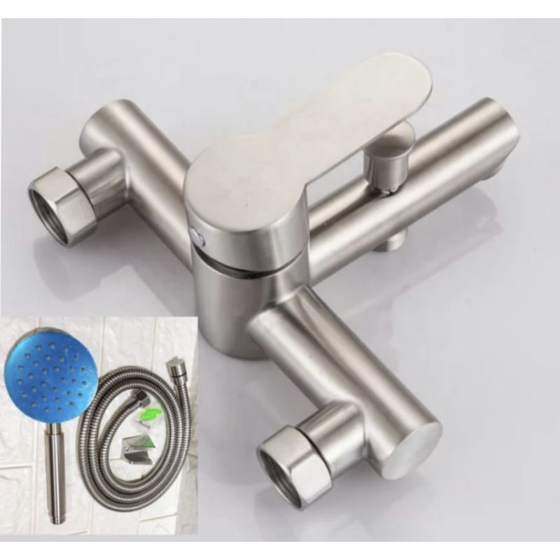 Kran Bathup Stainless Sus304 - Kran Shower - Kran Bathtub Bathub Mixer Panas Dingin Water Heater