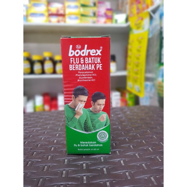 Bodrex Flu &amp; Batuk Berdahak PE 60ML/Obat Batuk Berdahak/Obat Demam/Obat Sakit Kepala