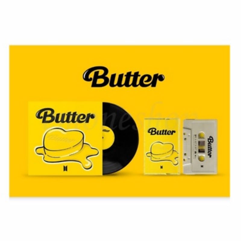 (Ready) Sealed - BTS butter vinyl & cassette