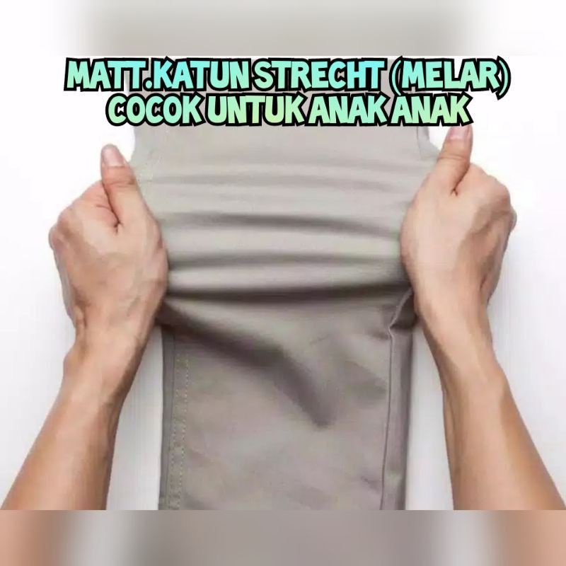 celana chinos panjang anak cowok cewek unisex umur 1-12 tahun KAIN TWILL STRETCH PREMIUM