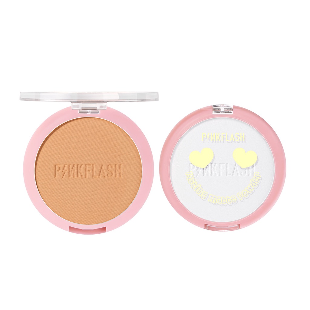 PINKFLASH OhMySelf Pressed Powder Long-lasting Matte Lightweight Oil Control Special Edition Bedak Padat-1