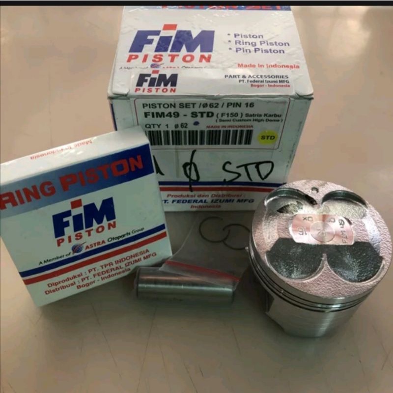 Piston seher kit satria fu oversize 0 std fim