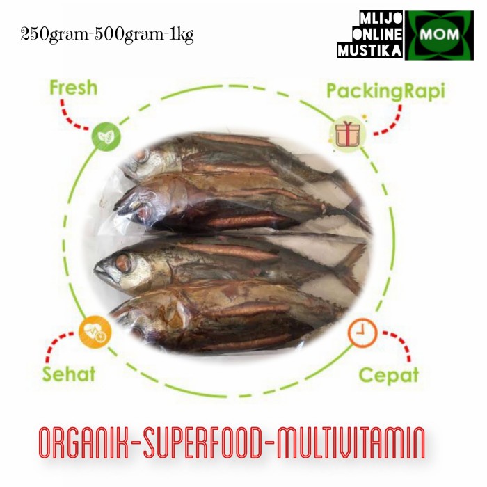 

TONGKOL ASAP 500Gram / TUNA / SUPERFOOD / FREE GARAM + MIKA TEBAL