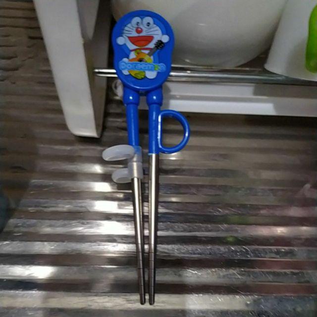 Sumpit Desain Kartun Bahan Stainless Steel Untuk Latihan Anak Balita