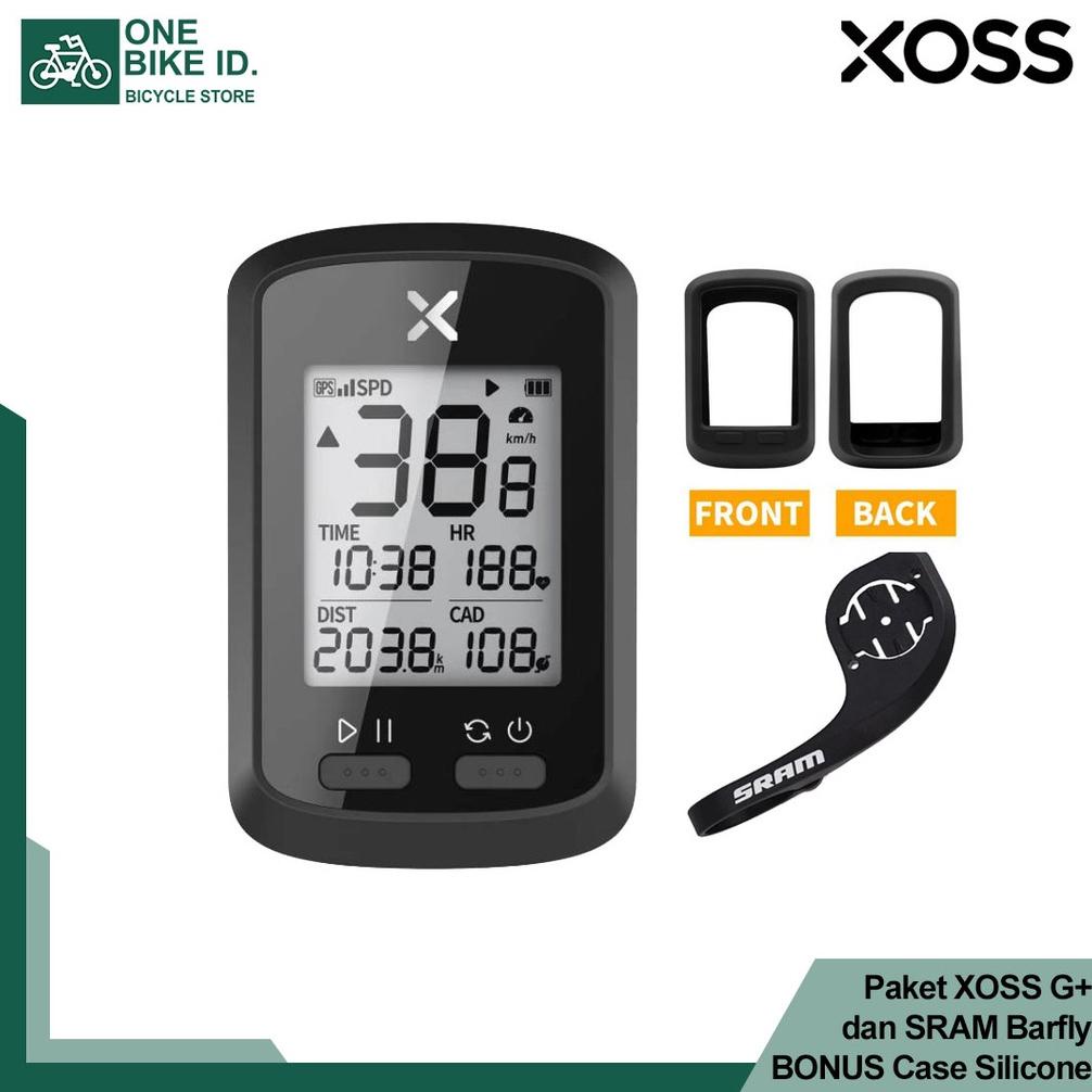 [[BISA COD]] Paket XOSS G Plus Speedometer dan SRAM Barfly BONUS Case Silicone