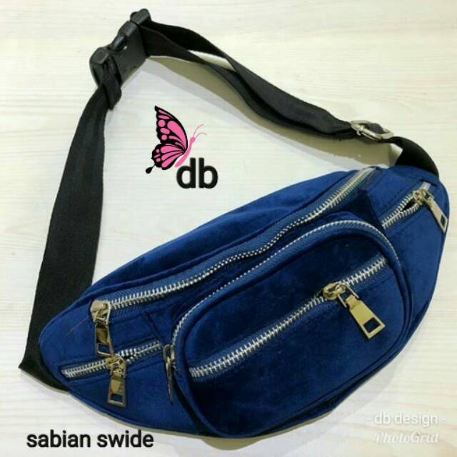 Waistbag sabyan sued tas selempang fashion wanita tas mewah harga murah tas lokal batam