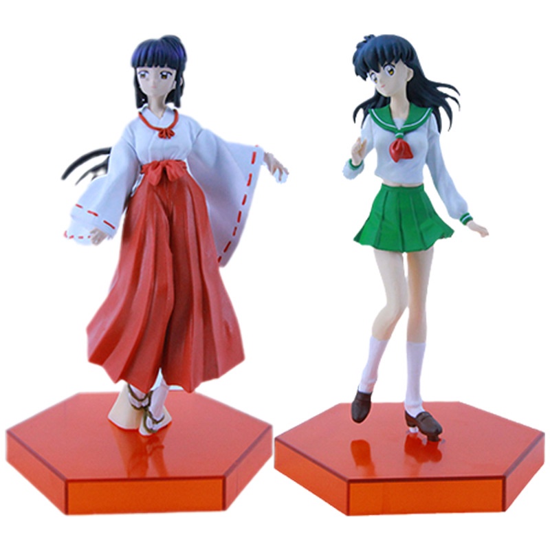 Action Figure Karakter Anime Kagome Higurashi Kikyo Inuyasha Sesshoumaru Ukuran 18CM