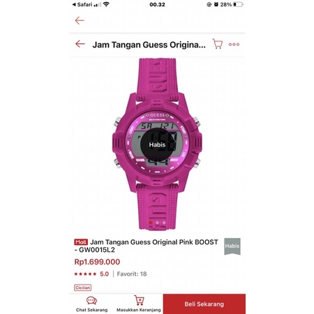 PRELOVED JAM GUESS ORIGINAL COUNTER