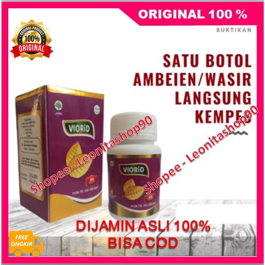 Viorid Kapsul Obat Ambeien Wasir Herbal Alami Paling Ampuh 100% ORIGINAL BPOM