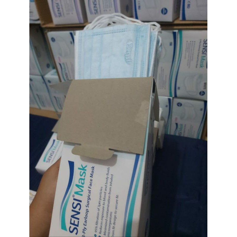 Sensi Mask Earloop Surgical face mask 3Ply Isi 50 PCS