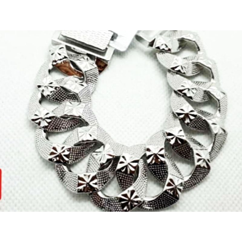 Gelang xuping lapis emas 24k rante ukir besar super mewah .