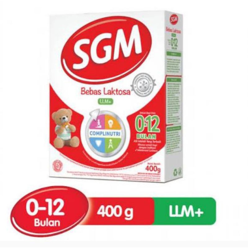 

READY!!! SGM LLM+ 400gr BEBAS LAKTOSA 0-12 BULAN COMPLINUTRI SIAP KIRIM HARI INI