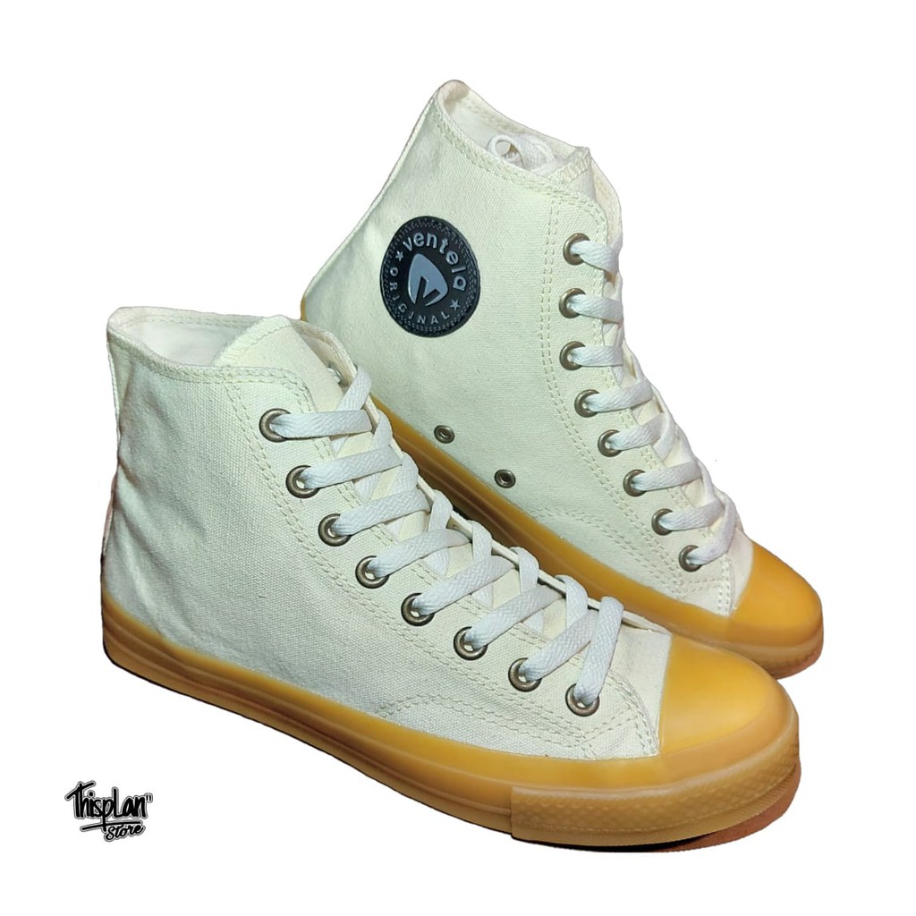 SEPATU VENTELA CREAM GUM HIGH