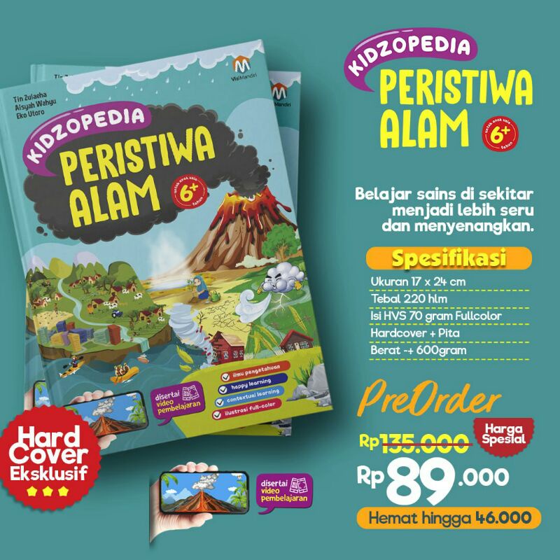 

Pre order buku anak kidzopedia peristiwa alam