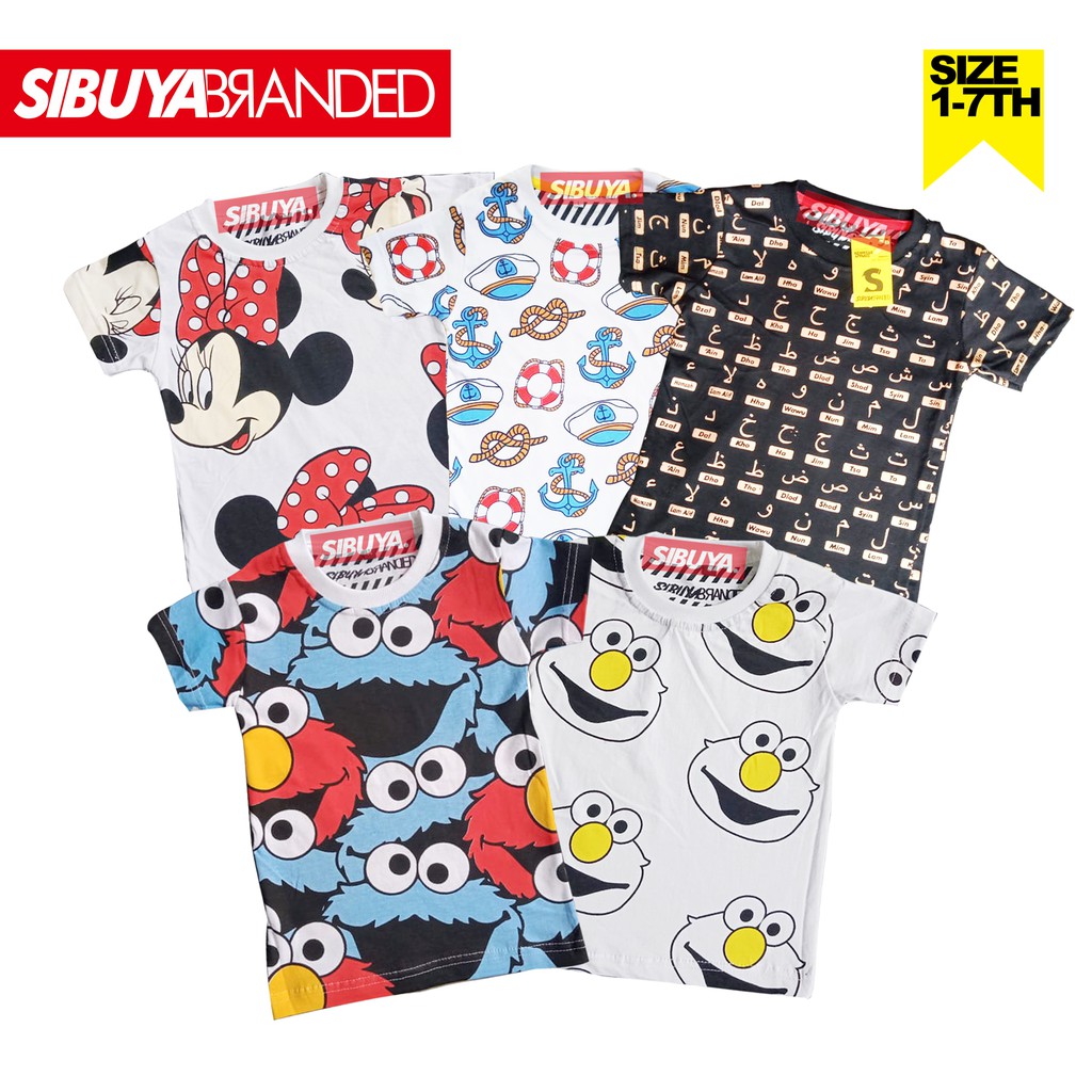 Download Kaos Anak Fullprint Elmo Putih Sibuyabranded / Kaos Distro Clothing Anak | Shopee Indonesia