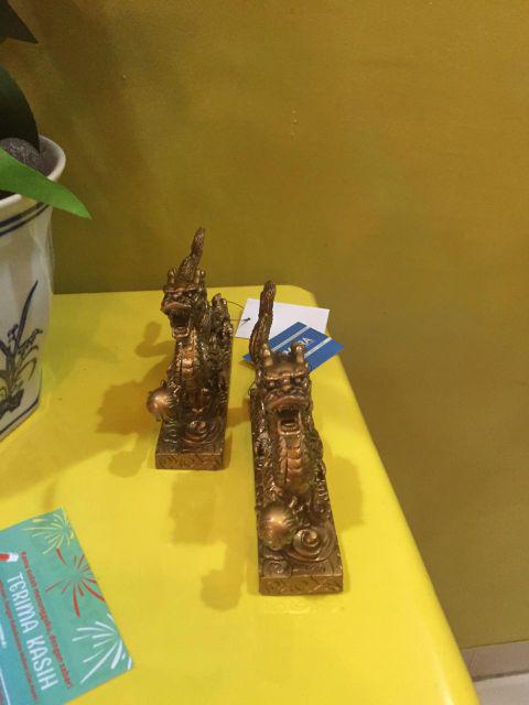 Pajangan Patung Naga Emas Feng Shui Keberuntungan Sukses Untuk Dekorasi Rumah & Kantor Kreatif