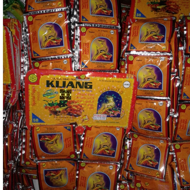 Paket 50 Hanger Kapsul Kijang Mas Jamu Obt Asam Urat