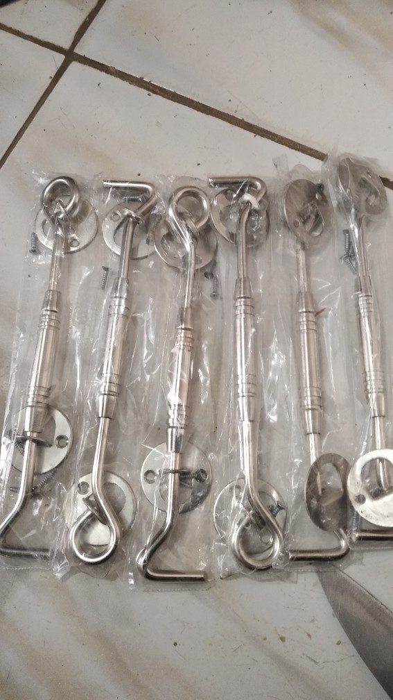 Hak Angin / Cantolan Jendela Ukuran 8 Inc Bulat Tebal