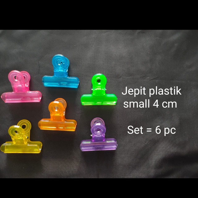 

Penjepit plastik isi 6 kecil plastik warna